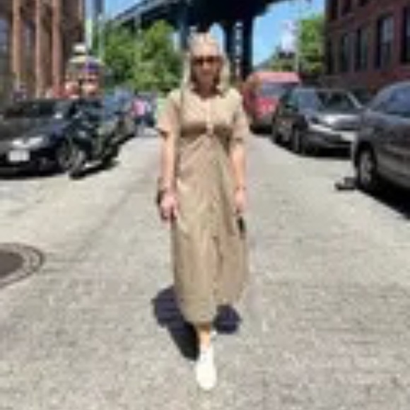 ALC Rent the Runway Georgia green shirtdress sz 2 $450 - Picture 7 of 13